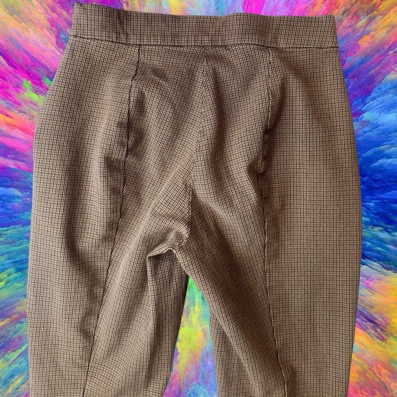 Everlane ‘The Curvy Fit Side-Zip Work Pant’ in Brown Houndstooth Size 00 Short - Picture 13 of 16